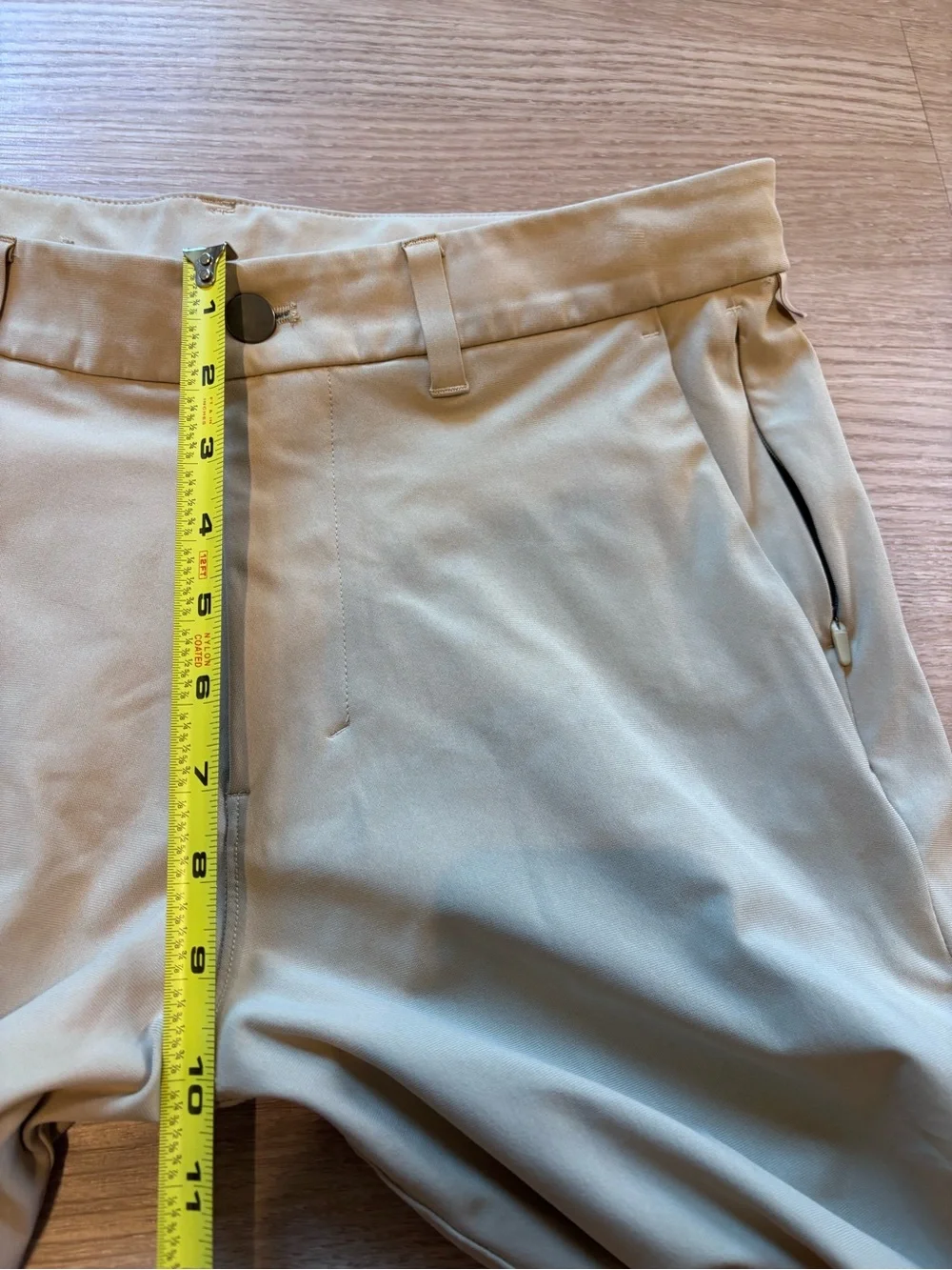 Lululemon Men’s 33 (Fits 34x31) Commission Pants Khaki Beige Slim Performance